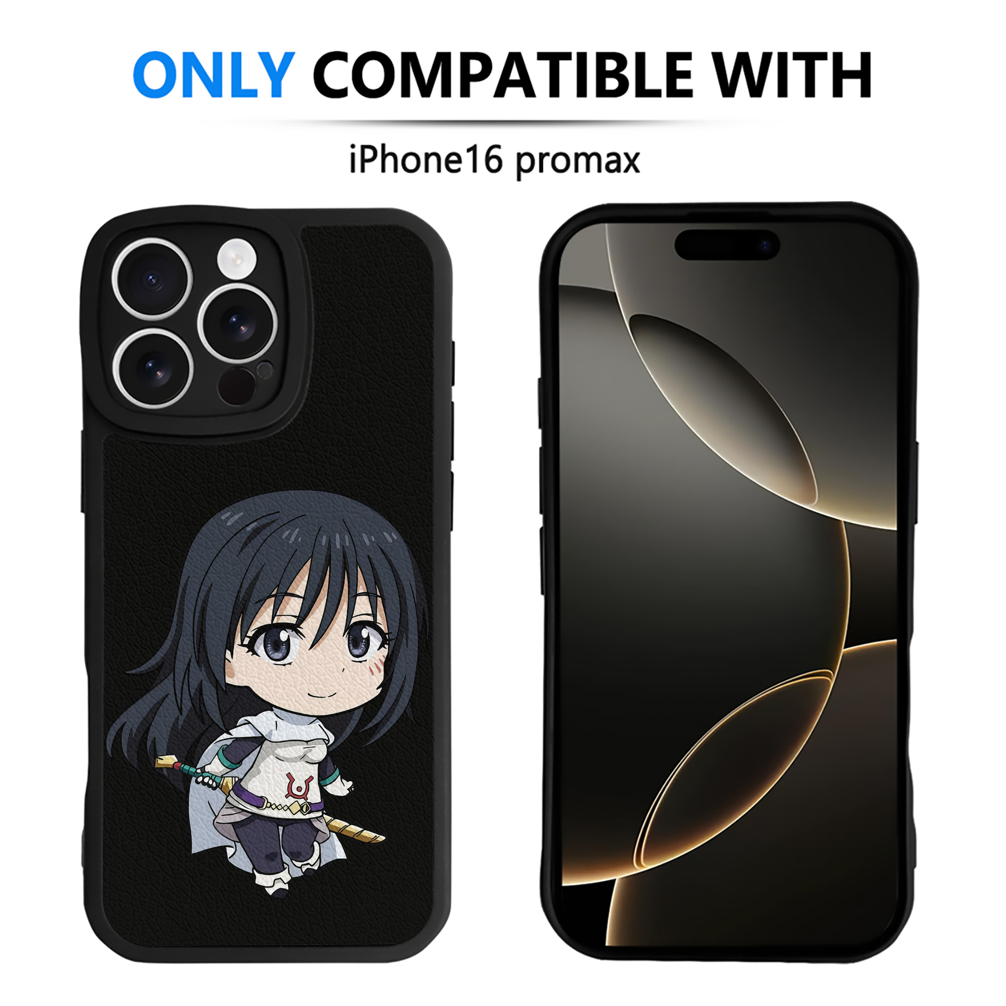 （画像用） 転スラ Regarding Reincarnated to Slime 【iPhone 16シリーズ対応】シリコンスマホケース（レザー調） 材質：シリコン